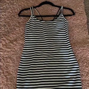 H&M striped body con dress